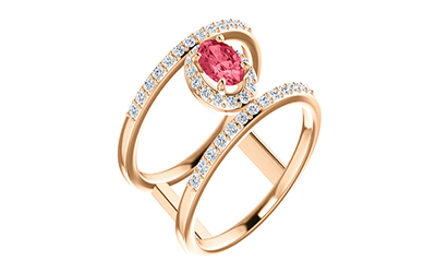 Pink Spinel Ring