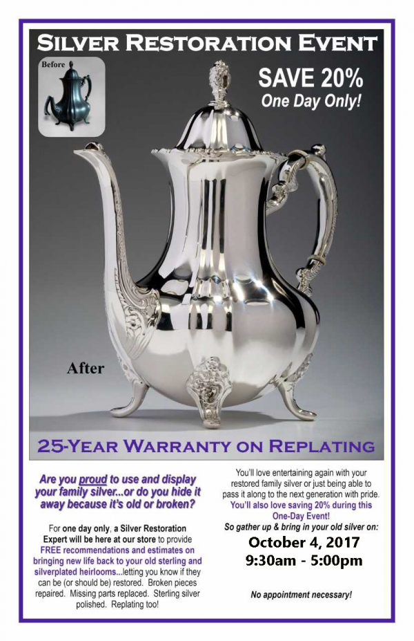 October 2017 Silver Restoration Event